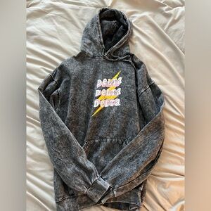 Tri Delta Acid Wash Lightening Bolt Sweatshirt